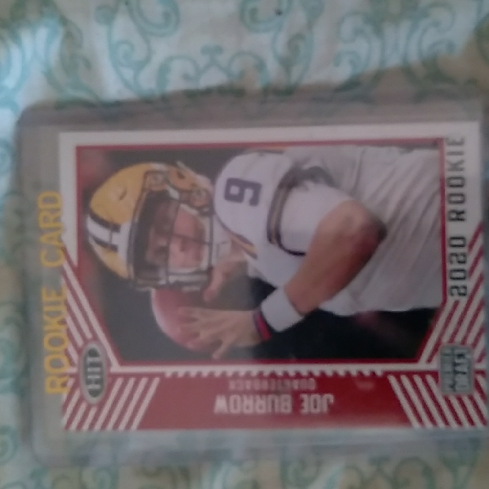 2020 Sage Hits Joe Burrow Rookie Premiere draft red rookie #56